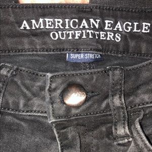 Black New american eagle skinny jeans